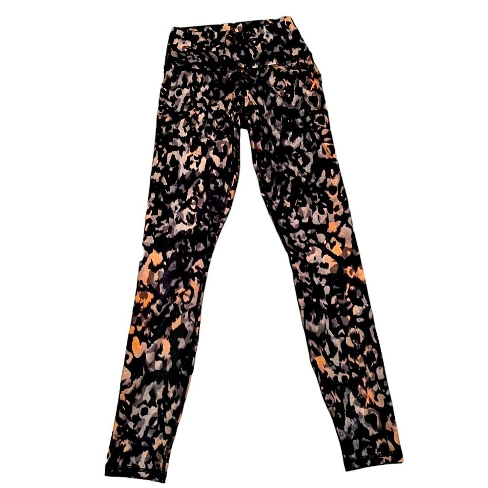 Fabletics Powerhold Leggings Women's Size XXS Animal Print Multicolor